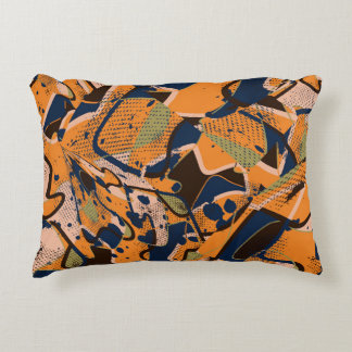 Kleurrijke geometrische naadloze achtergrond. accent kussen