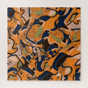Kleurrijke geometrische naadloze achtergrond. legpuzzel