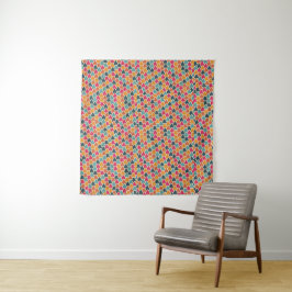 Kleurrijke geometrische ontwerp – moderne abstract wandkleed