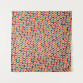 Kleurrijke geometrische ontwerp – moderne abstract wandkleed