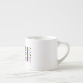 Kleurrijke Geometrische Ontwerp Vrede & Liefde Mok (Rechts)