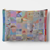 Kleurrijke Geometrische Patchwork Accessoiretas Etui (Voorkant)