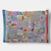 Kleurrijke Geometrische Patchwork Accessoiretas Etui (Achterkant)