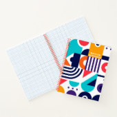 Kleurrijke Geometrische Patroon Abstracte Kunst Mo Notitieboek (Binnen)