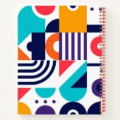 Kleurrijke Geometrische Patroon Abstracte Kunst Mo Notitieboek (Achterkant)