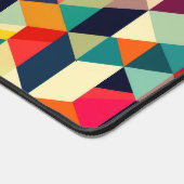 Kleurrijke geometrische patroon dimensionale retro bureaumat (Hoek)