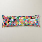 Kleurrijke geometrische patroon lichaam kussen (Achterkant)