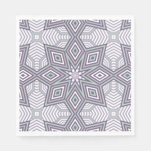 Kleurrijke geometrische patroon retro servet