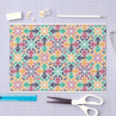 Kleurrijke geometrische patroonontkoppeling tissuepapier (Craft)