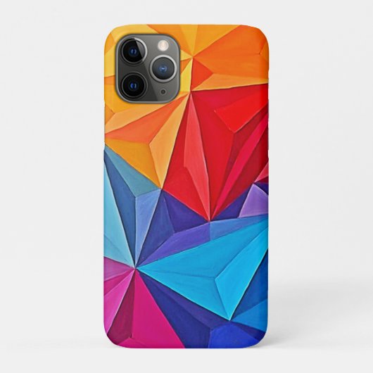 Kleurrijke Geometrische Prisma Abstracte Kunst Case-Mate iPhone Case (Achterkant)