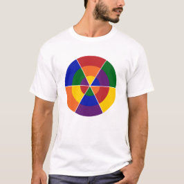 Kleurrijke Geometrische Rainbow LGBT Pride T-shirt