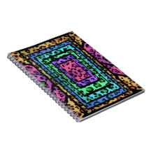 Kleurrijke Geometrische Regenboog Jaguar Dierprint