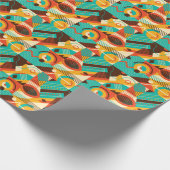 Kleurrijke geometrische retro:  abstractie. cadeaupapier (Hoek)