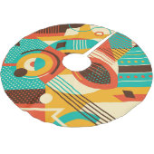 Kleurrijke geometrische retro: abstractie. kerstboom rok (Gekanteld)