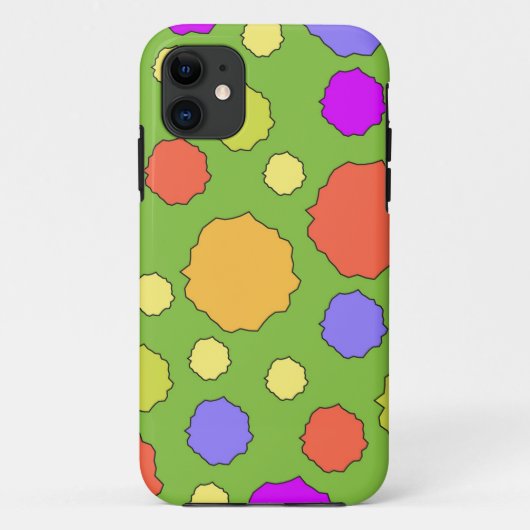 Kleurrijke Geometrische Retro Funky Circle I telef Case-Mate iPhone Case (Achterkant)