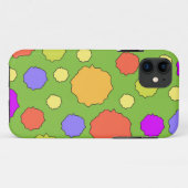 Kleurrijke geometrische retro funky cirkel iPhone Case-Mate iPhone Case (Achterkant (horizontaal))