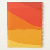 Kleurrijke geometrische retroflectoren zonnige Ora Planner (Achterkant)