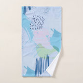 Kleurrijke geometrische spiralen en lijnen bad handdoek (Handdoek)
