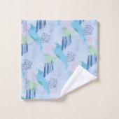 Kleurrijke geometrische spiralen en lijnen bad handdoek (Wasdoekje)