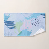 Kleurrijke geometrische spiralen en lijnen bad handdoek (Handdoek)