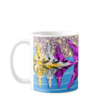 Kleurrijke Geometrische Ster Patroon Koffiemok