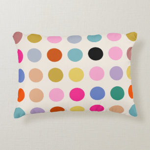 Kleurrijke  geometrische Stippen Accent Kussen