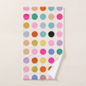 Kleurrijke  geometrische Stippen Bad Handdoek (Handdoek)