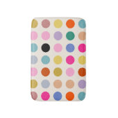 Kleurrijke  geometrische Stippen Badmat (Voorkant Verticaal)