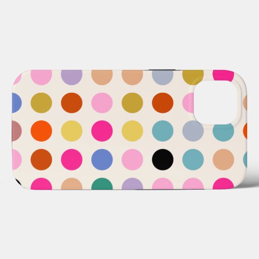 Kleurrijke geometrische Stippen Case-Mate iPhone Case (Achterkant (horizontaal))