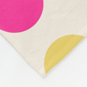 Kleurrijke geometrische Stippen Fleece Deken (Hoek)