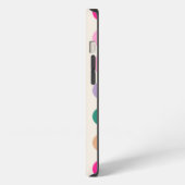 Kleurrijke geometrische Stippen iPhone Hoesje (Linkerkant)