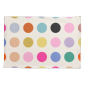 Kleurrijke geometrische Stippen Kussensloop (Achterkant)