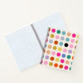 Kleurrijke  geometrische Stippen Notitieboek (Binnen)