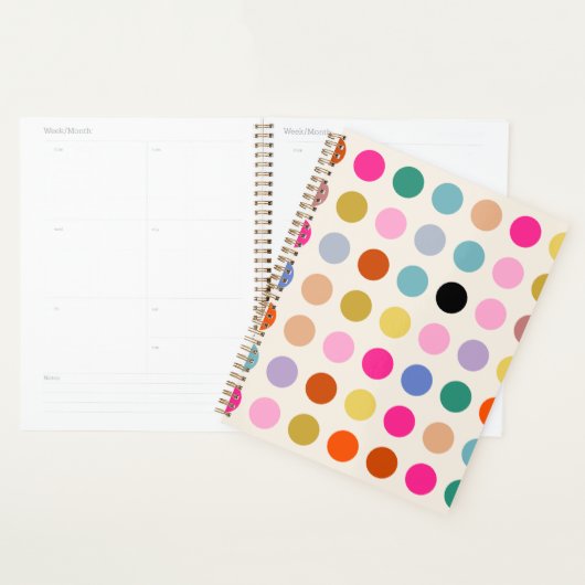 Kleurrijke  geometrische Stippen Planner (Display)