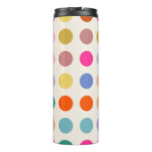 Kleurrijke  geometrische Stippen Thermosbeker (Achterkant)
