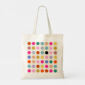 Kleurrijke  geometrische Stippen Tote Bag (Achterkant)