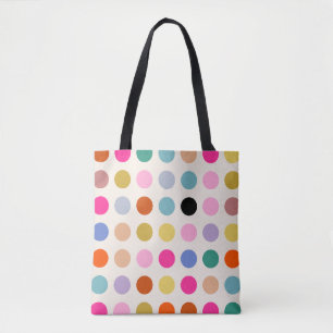 Kleurrijke  geometrische Stippen Tote Bag