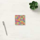 Kleurrijke geometrische vierkanten post-it® notes (Kantoor)