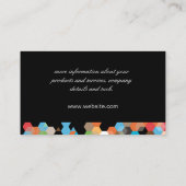 Kleurrijke Geometrische Vorm Visitekaartje (Achterkant)