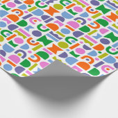 Kleurrijke geometrische vormen cadeaupapier (Hoek)