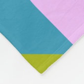 Kleurrijke geometrische vormen collage in heldere fleece deken (Hoek)