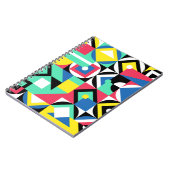 Kleurrijke geometrische vormen decoratief Ornament Notitieboek (Linkerzijde)