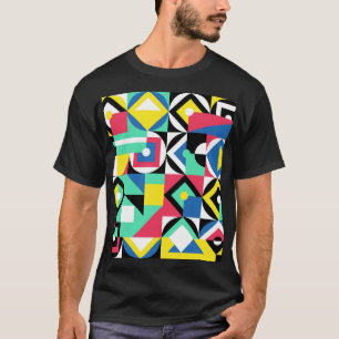 Kleurrijke geometrische vormen decoratief Ornament T-shirt