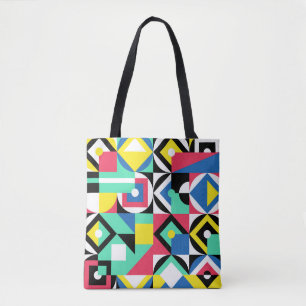 Kleurrijke geometrische vormen decoratief Ornament Tote Bag