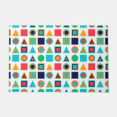 Kleurrijke geometrische vormen deurmat (Voorkant)