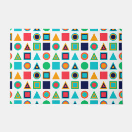 Kleurrijke geometrische vormen deurmat