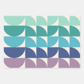 Kleurrijke geometrische vormen in heldere pastels inpakpapier vel (Voorkant 2)
