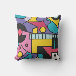 Kleurrijke geometrische vormen in verschillende kl kussen