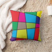 Kleurrijke geometrische vormen kussen (Deken)