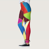Kleurrijke geometrische vormen leggings (Links)